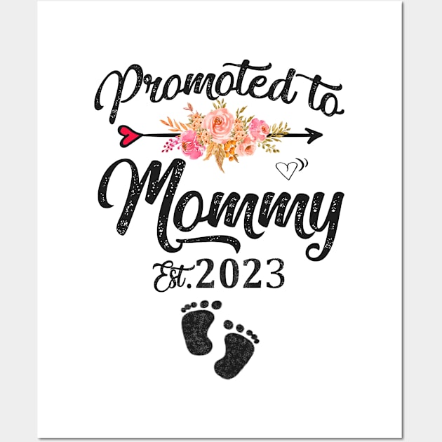 promoted to mommy 2023 Wall Art by Leosit